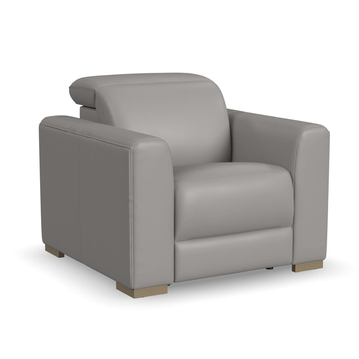 Aurora - Power Recliner With Power Headrest - Gray