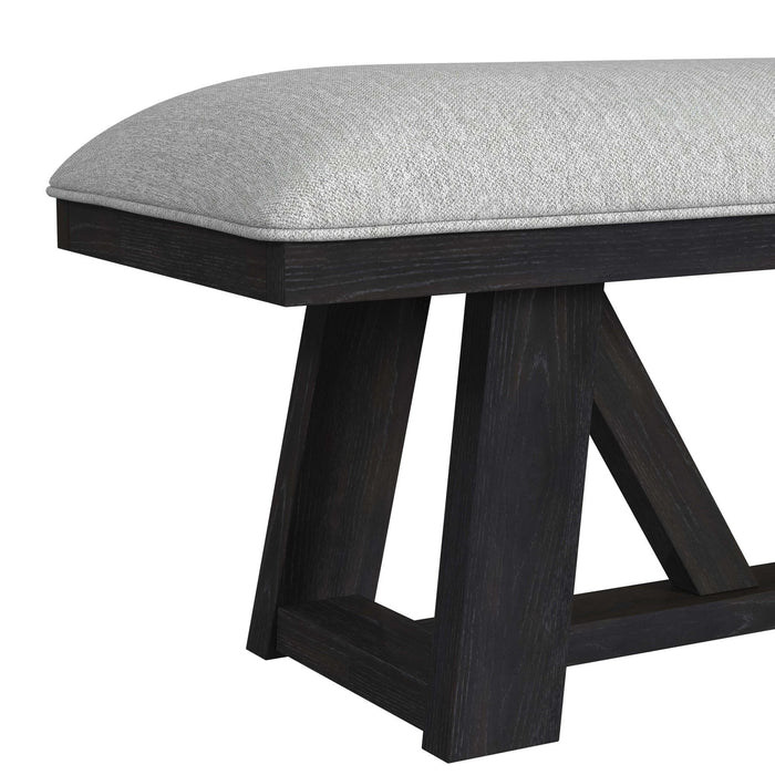 Transcend - Dining Bench - Charcoal / Light Gray