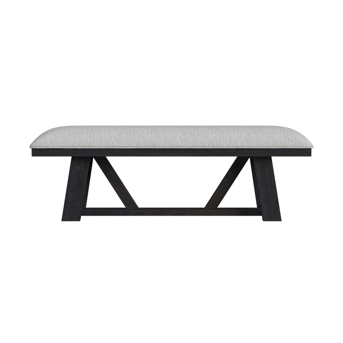 Transcend - Dining Bench - Charcoal / Light Gray