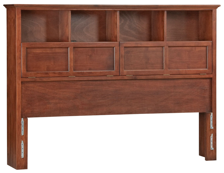 McKenzie - Bookcase Headboard - Glazed Antique Cherry - California King