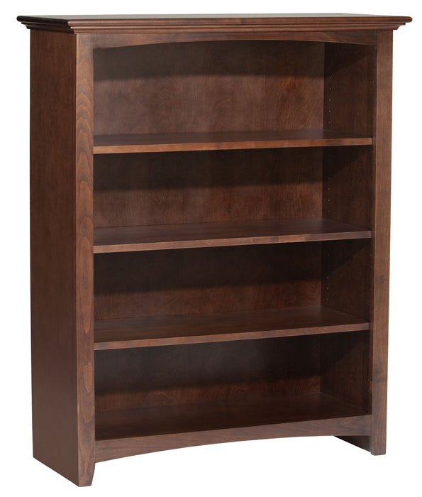 McKenzie - Alder Bookcase - Caffè - Wood - 38.5"W - 48"H