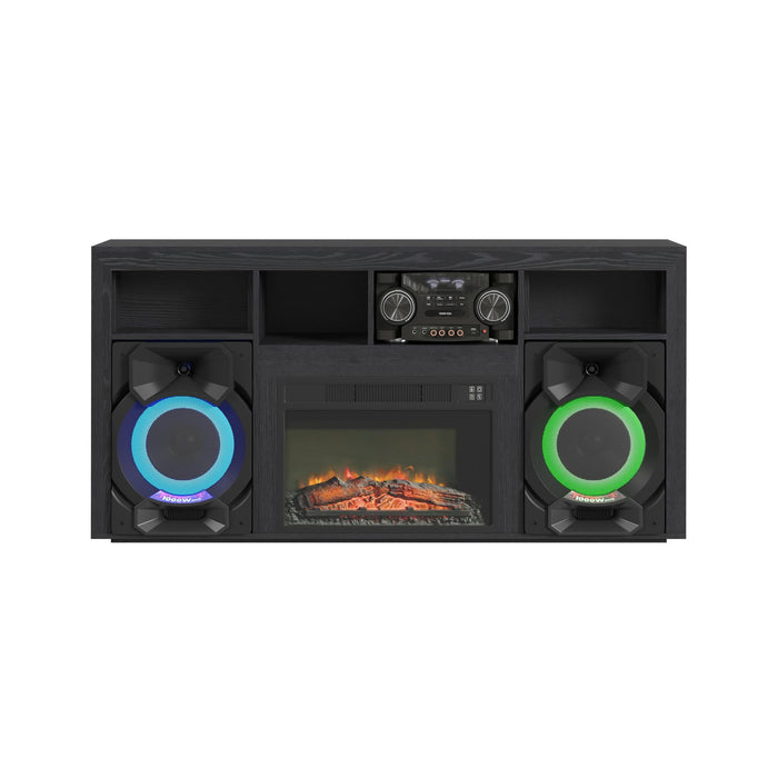 St. Cloud - Fireplace With Sound System - Black