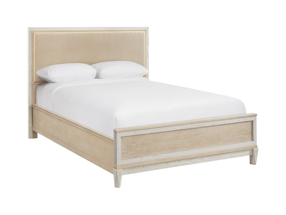 Catalina - Upholstered Panel Bed - Sand - Queen