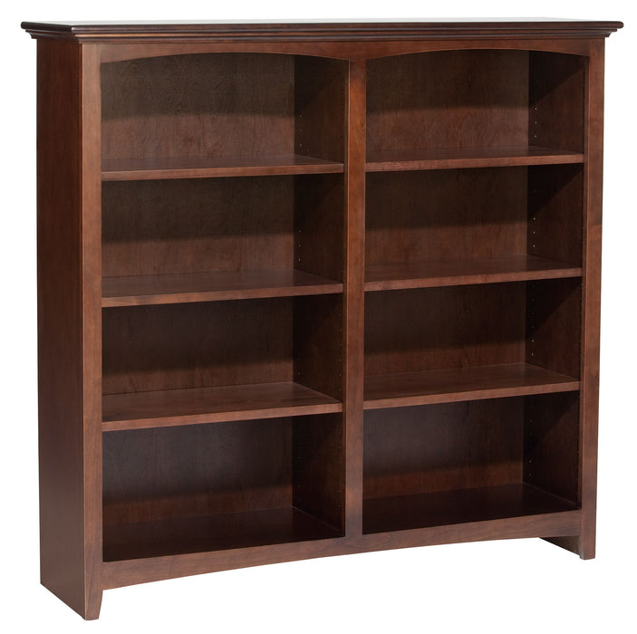 McKenzie - Alder Bookcase - Caffè - Wood - 50.5"W - 48"H