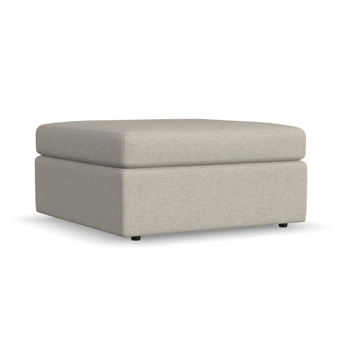 Sky - Stationary Square Cocktail Ottoman - Light Brown