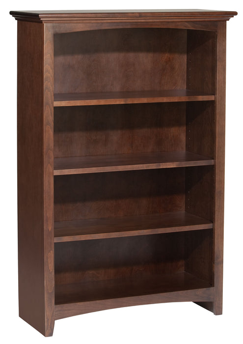 McKenzie - Alder Bookcase - Caffè - Wood - 32.5"W - 48"H