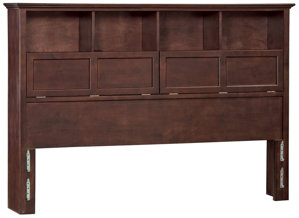 McKenzie - Bookcase Headboard - Caffè - King