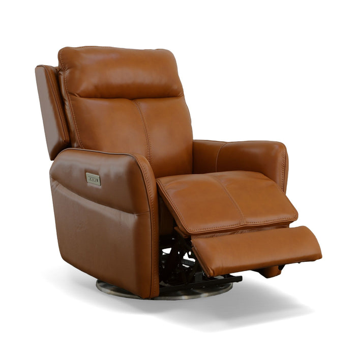 Spin - Swivel Power Recliner with Power Headrest & Lumbar