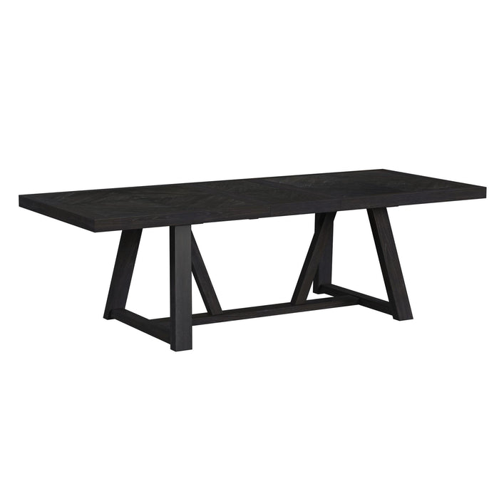 Transcend - Dining Table With 22"" Leaf - Charcoal