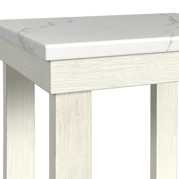 Catilin - End Table - Brushed White