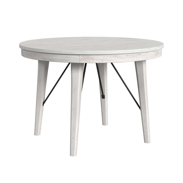 Rogen Rustic - Round Counter Table - Rustic White