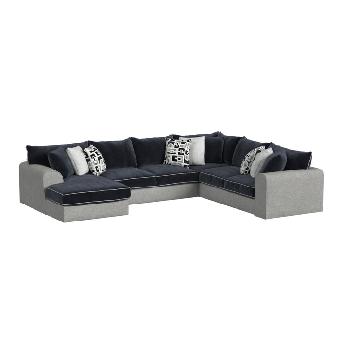 Klein - 3 Piece Sectional Set - Bentley Ash/Zaftig Ebony