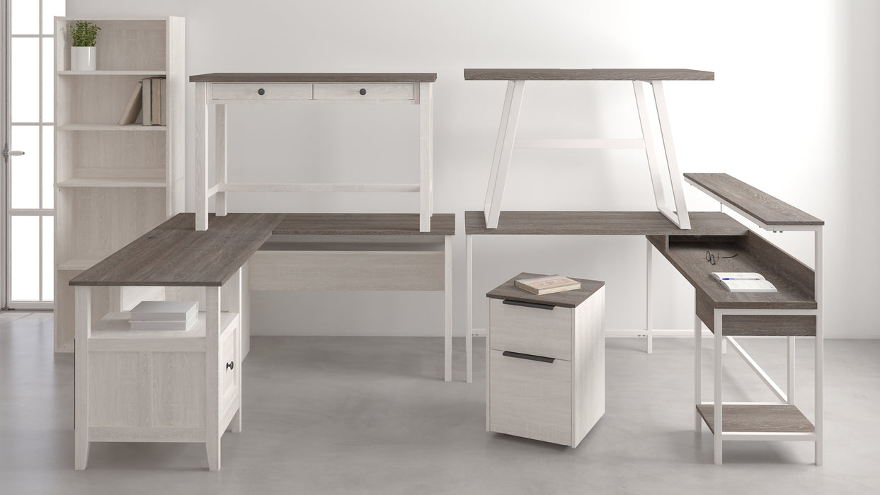 Ashley Express - Dorrinson L-Desk with Storage