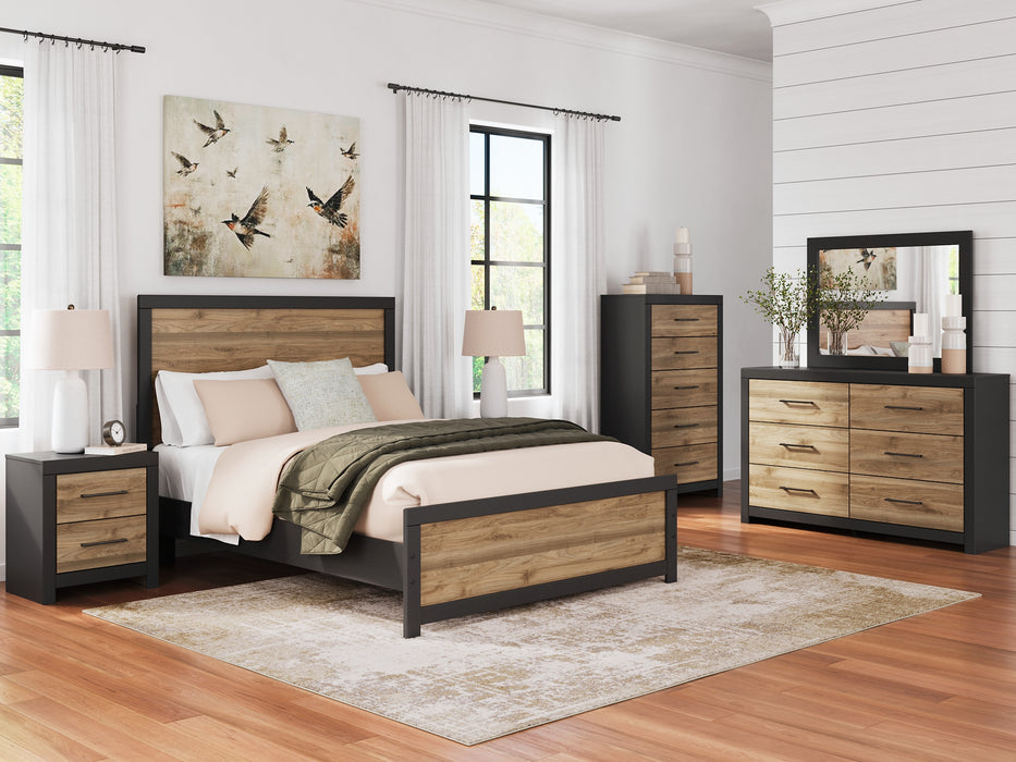 Ashley Express - Vertani Queen Panel Bed with 2 Nightstands