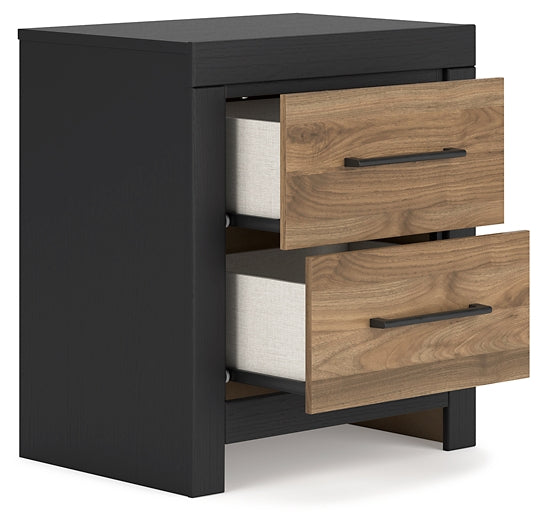 Ashley Express - Vertani Twin Panel Bed with Nightstand