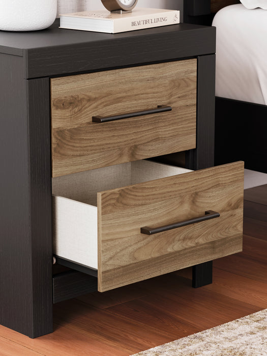Ashley Express - Vertani Twin Panel Bed with Nightstand