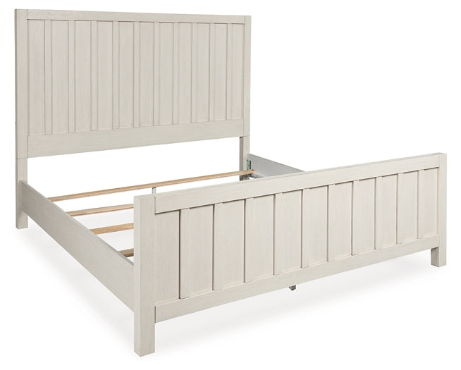 Shaybrock California King Panel Bed with 2 Nightstands