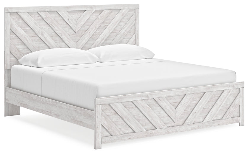 Cayboni King Panel Bed with Dresser and Nightstand