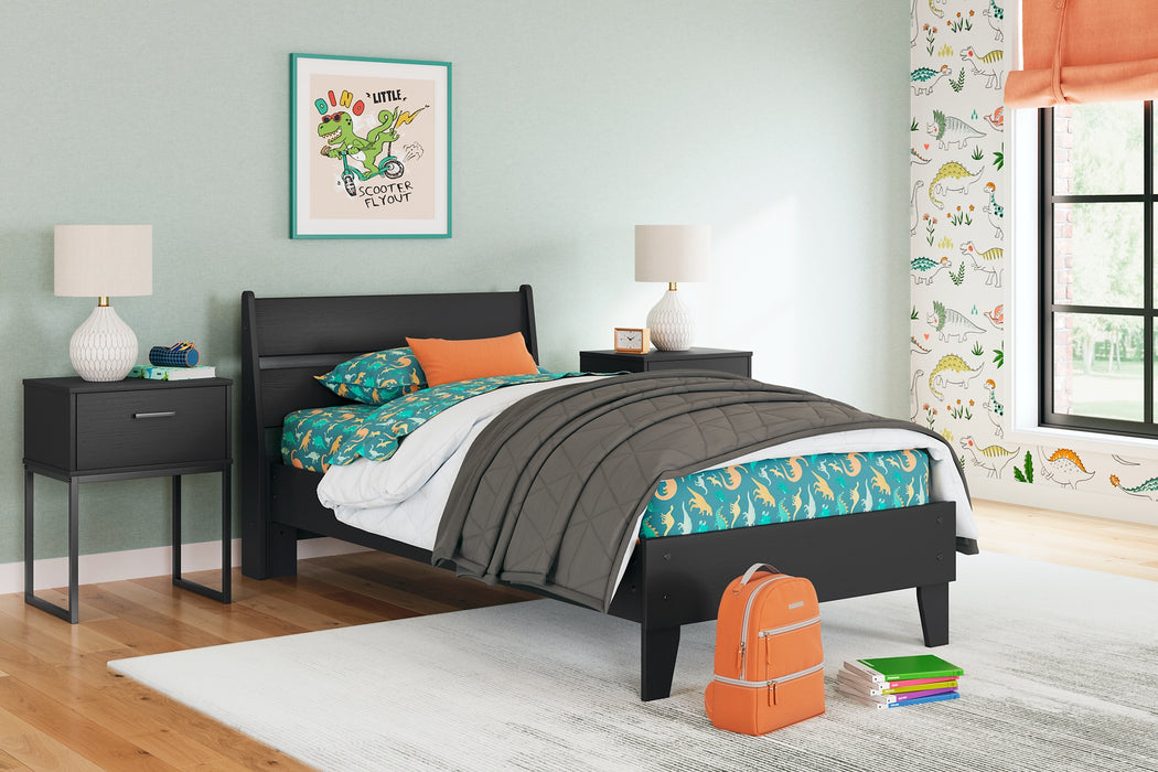 Ashley Express - Socalle Twin Platform Bed with Dresser and Nightstand