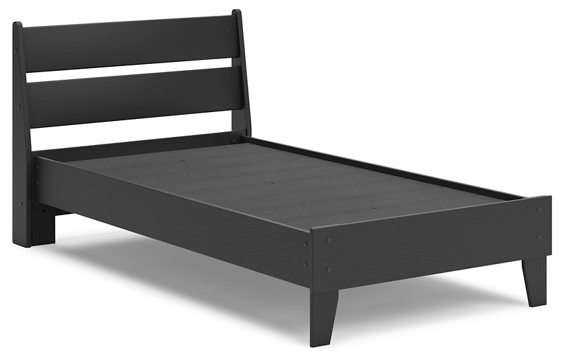 Ashley Express - Socalle Twin Panel Platform Bed with Dresser