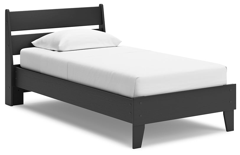 Ashley Express - Socalle Twin Panel Platform Bed with Dresser and 2 Nightstands