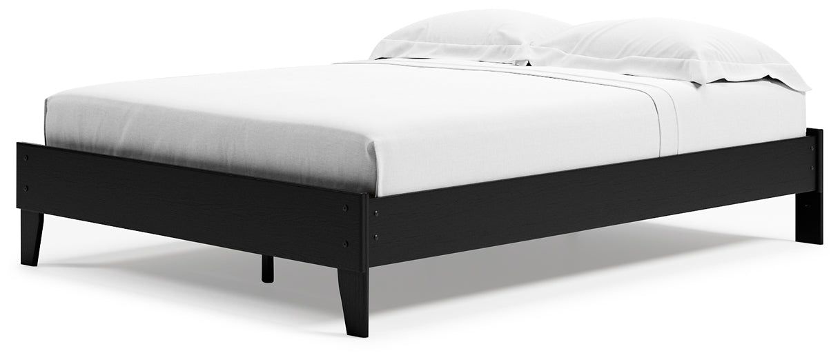 Ashley Express - Finch Queen Platform Bed with 2 Nightstands