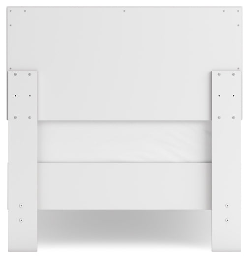 Ashley Express - Hallityn Twin Panel Headboard with Dresser and Nightstand