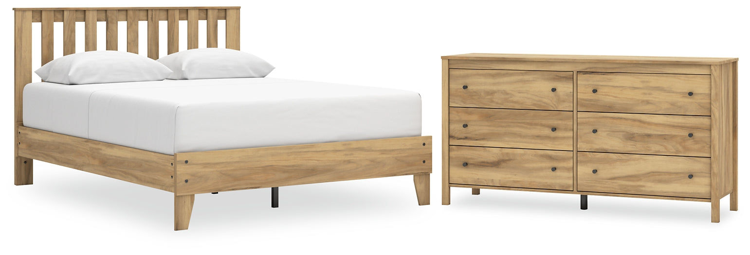 Ashley Express - Bermacy Queen Platform Panel Bed with Dresser