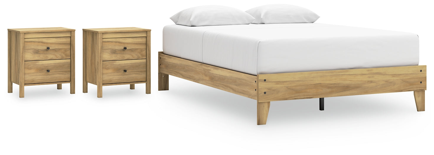 Ashley Express - Bermacy Queen Platform Bed with 2 Nightstands