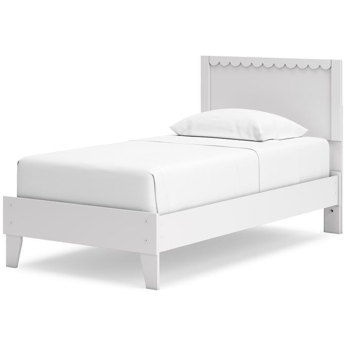 Ashley Express - Hallityn Twin Panel Platform Bed with Dresser