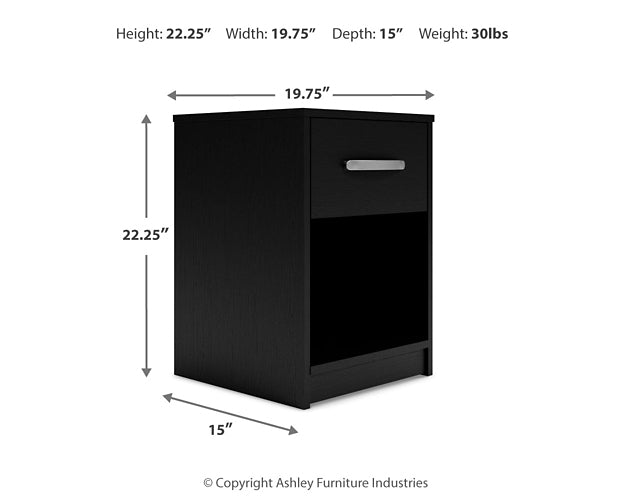 Ashley Express - Finch Queen Panel Headboard with Dresser and 2 Nightstands