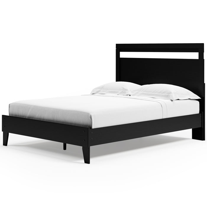 Ashley Express - Finch Queen Panel Platform Bed with Dresser and Chest