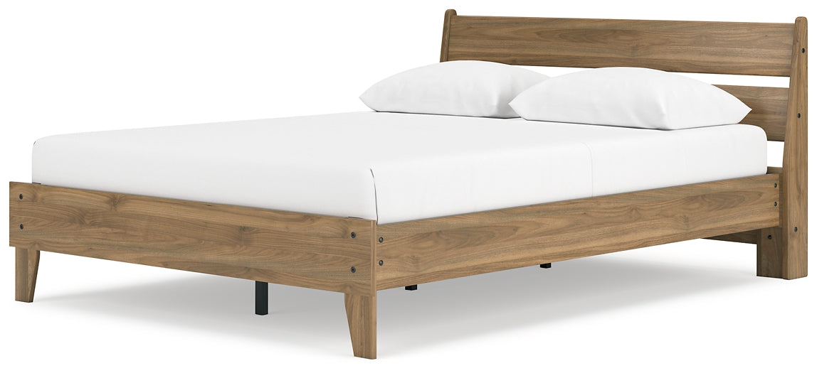 Ashley Express - Deanlow Queen Platform Panel Bed with 2 Nightstands