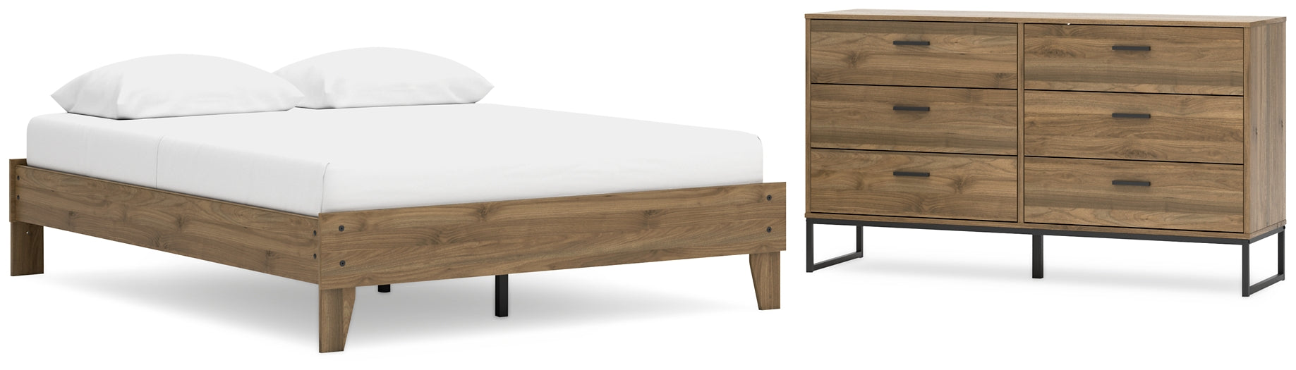 Ashley Express - Deanlow Queen Platform Bed with Dresser