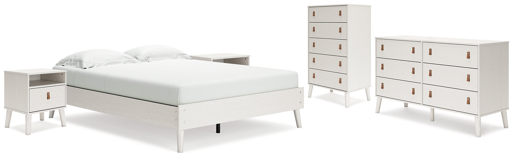 Ashley Express - Aprilyn Queen Platform Bed with Dresser, Chest and 2 Nightstands