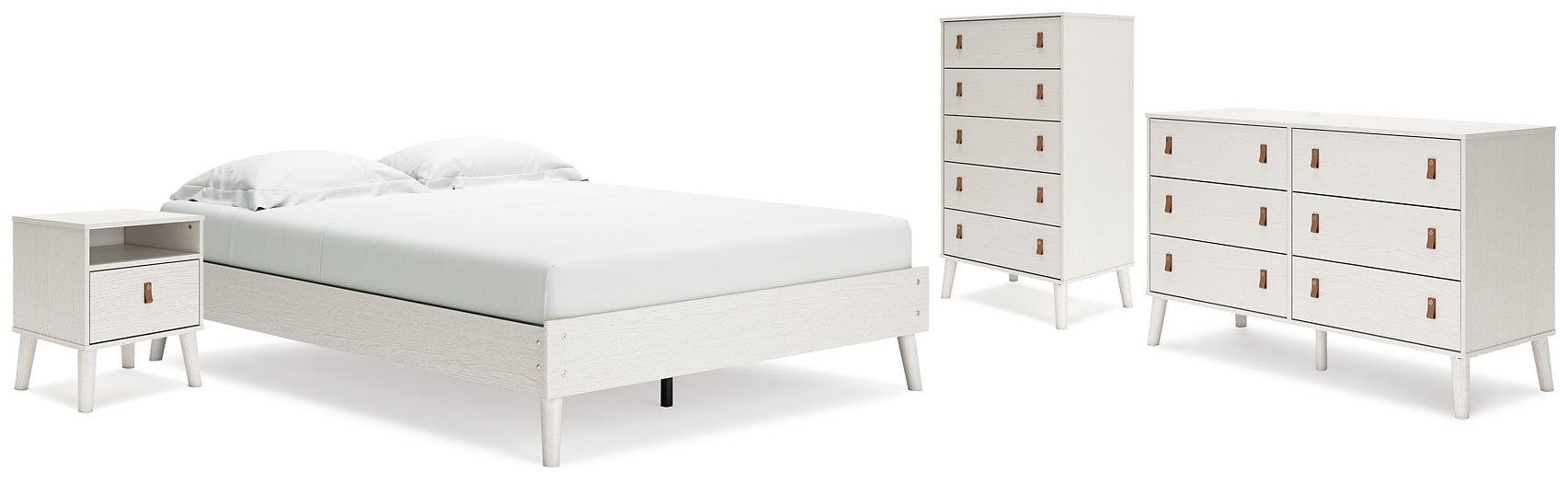 Ashley Express - Aprilyn Queen Platform Bed with Dresser, Chest and Nightstand